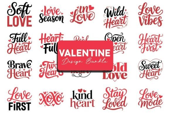 Download Valentine Designs Bundle - Valentine design Collection