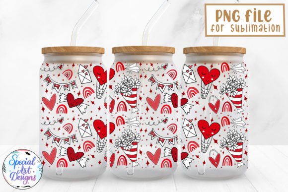 Download Valentine Designs |16 Oz Glass Wrap - Valentine design Collection