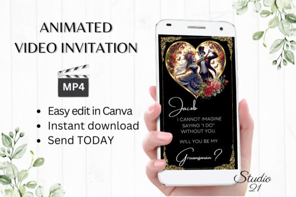 Download Gothic Romantic Groomsman Proposal - Groom Collection
