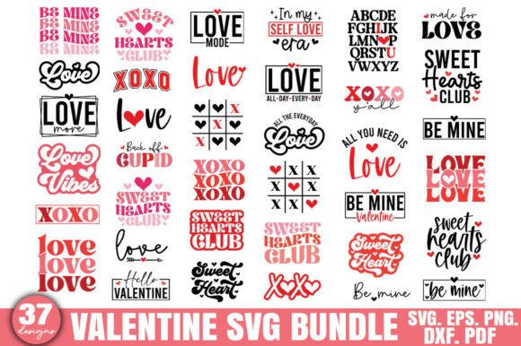 Download 37 Valentine Designs Bundle, Valentine S - Valentine design Collection